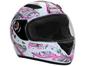 Capacete MX Fokker Racing Girls Mixs Branco e Rosa - Tam. 58