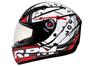 Capacete MX Fokker RPM Mixs Preto e Branco - Tam. 60