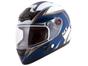 Capacete MX5 Blade Mixs Branco e Azul Tam. 60