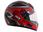 Capacete MX5 Blade Mixs Preto e Vermelho Tam. 58