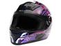 Capacete MX5 Femme Mixs Preto e Rosa - Tam. 56