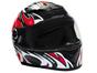 Capacete MX5 Ghost Mixs Preto e Vermelho - Tam. 58