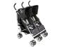 Carrinho de Bebê Passeio para Gêmeos Safety 1st - Double Ômega Black Reclinável até 15Kg