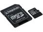 Cartão de Memória 16GB Micro SD Kingston Classe 10 - com Adaptador Canvas Select