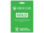 Cartão Microsoft Xbox Live Gold 12 meses - para Xbox One e Xbox 360