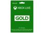 Cartão Microsoft Xbox Live Gold 6 meses - para Xbox One e Xbox 360