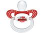 Chupeta Silicone Ortodôntico Lillo Baby - Funny Disney Vermelha 6 Meses