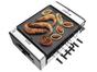 Churrasqueira Elétrica Cadence 1200W Inox - 6 Espetos Coletor de Gordura Automatic Grill