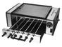 Churrasqueira Elétrica Cadence 1400W Inox - 6 Espetos Coletor de Gordura Automatic Grill