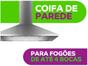 Coifa de Parede Consul 60cm Inox Piramidal 4 Bocas Duplo Filtro CA060BR