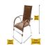 Conjunto de 4 Cadeiras e mesa de centro Área Externa Resistente a Chuva e Sol Trama Original