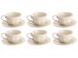 Conjunto de Café Porcelana 6 Peças - Wolff Durable Porcelain Cream