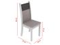 Conjunto de Mesa 6 Cadeiras Estofadas Madesa - Milano