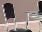Conjunto de Mesa Aço Cromado com 4 Cadeiras - Design Final Plus/Elegance