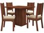 Conjunto de Mesa com 4 Cadeiras Estofadas - Dj Móveis Stella