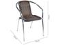 Conjunto de Mesa para Área Externa Alumínio - 2 Cadeiras Alegro Móveis Angélica