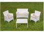 Conjunto de Mesa para Jardim/Área Externa - com 3 Cadeiras Estofadas Alegro Móveis CJA00014
