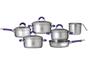 Conjunto de Panelas Euro Home SSL4876 - Inox 6 Peças Fundo Triplo