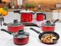 Conjunto de Panelas Nigro Casa Bella 025366 - Antiaderente 6 Peças