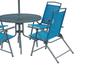 Conjunto para Jardim 4 Cadeiras - 1 Mesa 1 Ombrellone - Bel Fix Miami