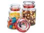 Conjunto Pote de Vidro Redondo 3 Peças com Tampa - Euro Home VDR9040