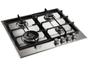 Cooktop 4 Bocas a Gás Natural e GLP Brastemp Inox - Acendimento Automático Gourmand BDK60DR