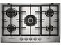 Cooktop 5 Bocas a Gás Natural e GLP Brastemp Inox - Acendimento Automático Gourmand BDK75DR