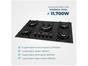 Cooktop 5 Bocas Mondial a Gás GLP Preto - Tripla-chama CTG-03