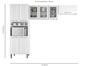 Cozinha Compacta Itatiaia Tarsila - Nicho para Micro-ondas 8 Portas Aço