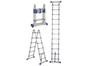 Escada Multifuncional Alumínio Extensível Mor - 12 Degraus Everest 5126