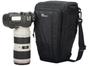 Estojo para Câmera DSLR e Lente Lowepro - Toploader Zoom 55 AW II com Capa de Chuva