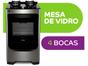 Fogão 4 Bocas Consul Inox Mesa de Vidro - Acendimento Automático CFO4VARUNA