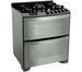 Fogão 5 Bocas Brastemp Top Glass BFD5VARRNA Inox - Forno Duplo Grill Quadri-Chama Timer