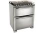 Fogão 5 Bocas Electrolux Mesa de Vidro Inox - Forno Duplo Grill Tripla-Chama Painel Digital