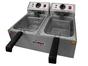 Fritadeira Elétrica Industrial Skymsen FED-20-N - 10L Inox com 2 Cestos