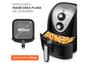 Fritadeira Elétrica sem Óleo/Air Fryer Mondial - Grand Family Inox AFN-50-BI Preto 5L com Timer