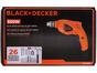 Furadeira de Impacto Black&Decker 550W - Vel. Variável Mandril 3/8” com Maleta HD455K1