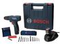 Furadeira e Parafusadeira Elétrica Bosch 12V - 2 Velocidades Mandril 3/8” GSR 120-LI Professional