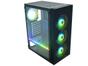 Gabinete Gamer K-Mex Asgard Polygon CG-02Z5 - RGB ATX 8 FANs Preto