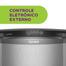 Geladeira Consul Frost Free 342 litros cor Inox com Gavetão Hortifruti - CRB39AK