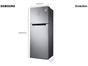 Geladeira/Refrigerador Samsung Frost Free Inverter - Duplex Inox Look 460L PowerVolt Evolution RT46