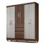 Guarda Roupa Casal Lia 6 Portas Terraro/ Naturaly - MOVEIS ARAPONGAS