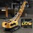 Imagem miniatura de Guindaste Escavadeira  Miniatura Brinquedo Articulado Maquina Obra Coleção