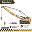 Imagem miniatura de Guindaste Escavadeira  Miniatura Brinquedo Articulado Maquina Obra Coleção
