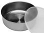 Jogo de Potes de Inox Home&Garden com Tampa - Redondo HG101004 5 Peças