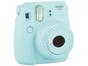 Kit Câmera Instantânea Fujifilm Instax Mini 9 - Azul Aqua Filmes 10 Poses Bolsa