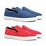 Imagem de Kit com 2 Pares de Sapato Masculino Iate Slip On - Azul/Vermelho
