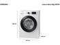 Imagem miniatura de Lava e Seca Samsung 11kg Inverter 3 em 1 Água Fria Branca WD11M4473PW