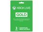 Live Gold 3 Meses para Xbox One e Xbox 360 - Microsoft