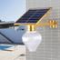 Luminaria Solar Luxo externa placa energia Controle Remoto parede led - Economia Solar